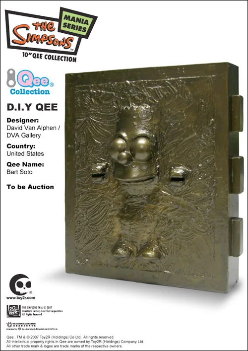 Bart Simpson Qee Auction