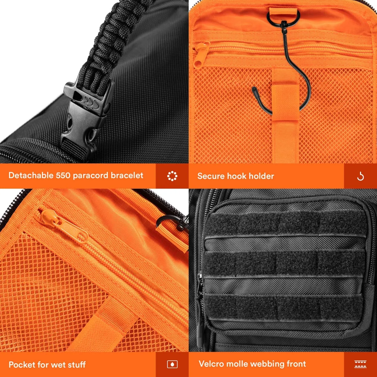 Fitdom Tactical Toiletry Bag Dopp Kit