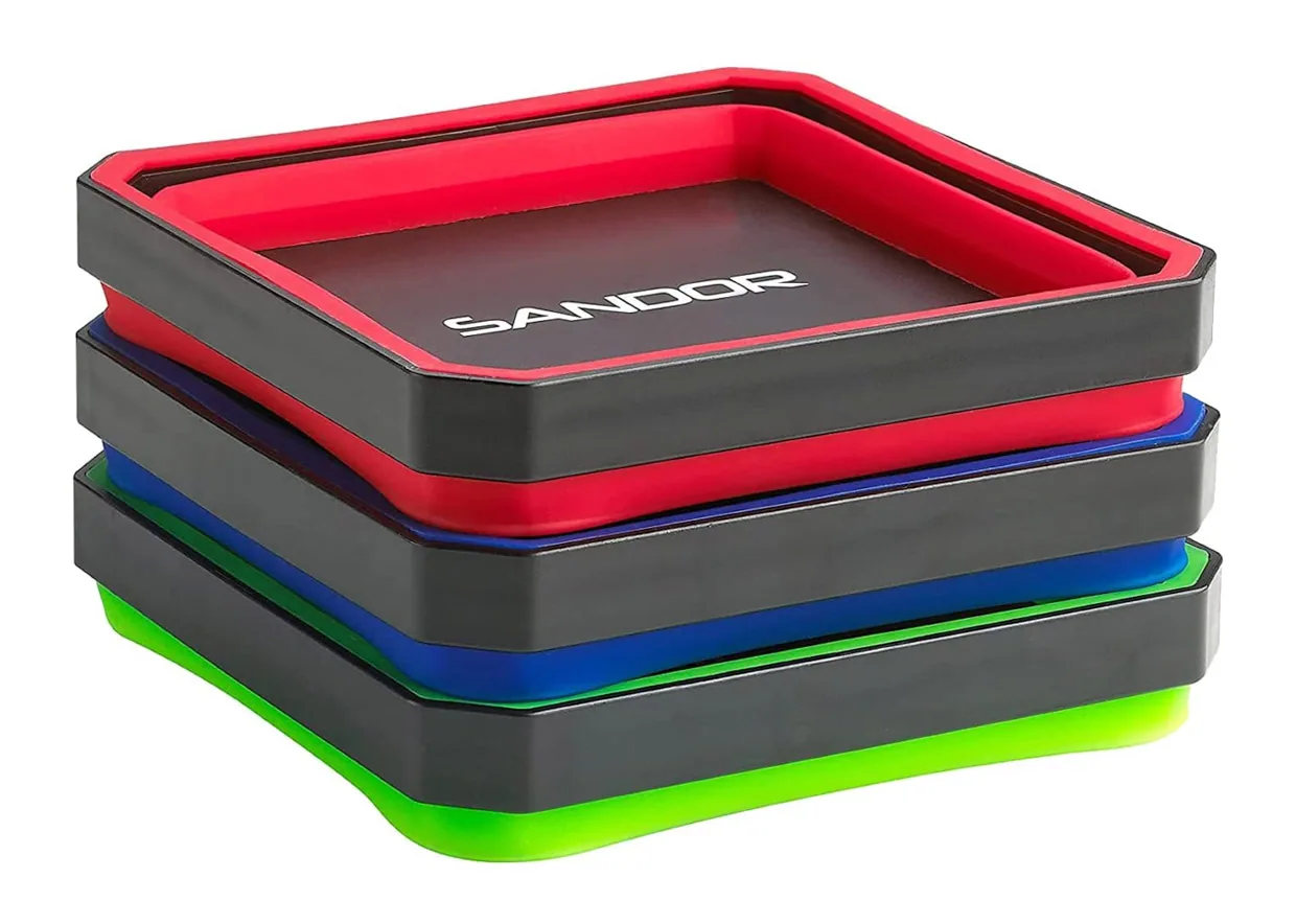 Collapsible Magnetic Parts Trays