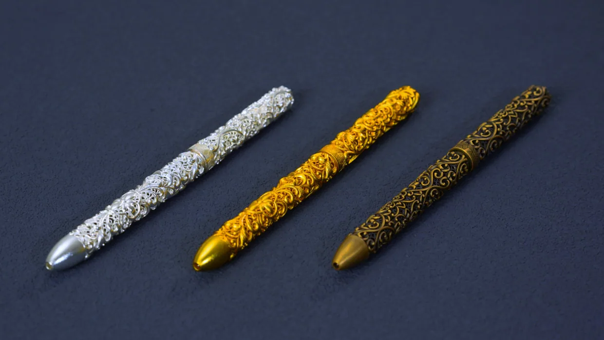 So Copper Lost-Wax Cast Brass Pen