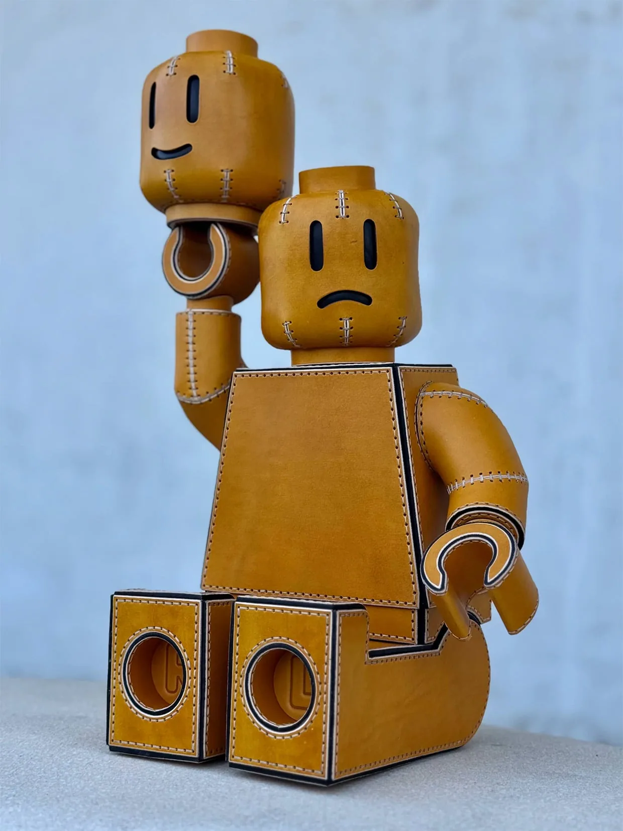 Making a Giant Leather LEGO Minifigure