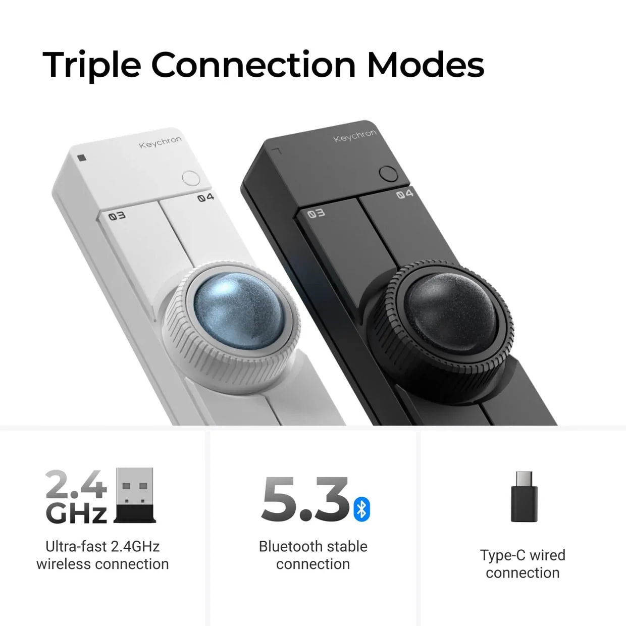 Keychron Nape Pro Wireless Trackball Controller