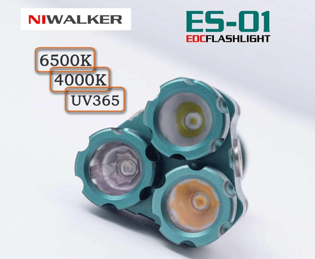 Niwalker ES01 Three Light Sources EDC Flashlight