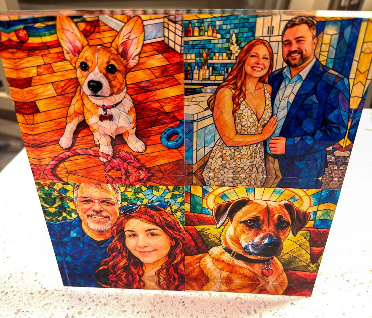 Clever Corgi Custom Acrylic Pet + People Portraits