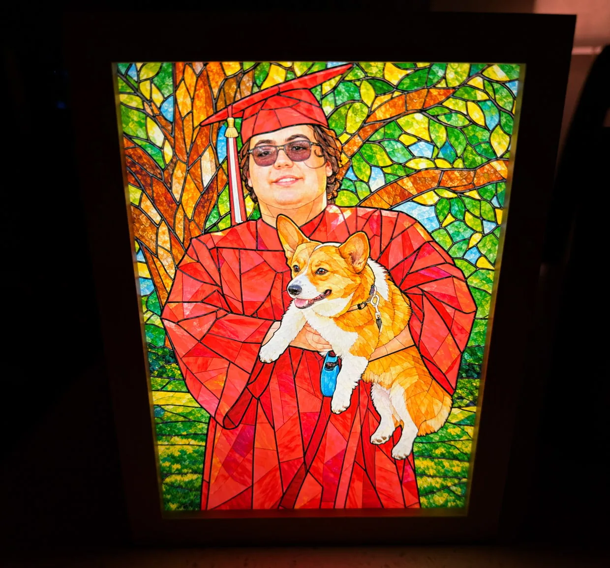 Clever Corgi Custom Acrylic Pet + People Portraits