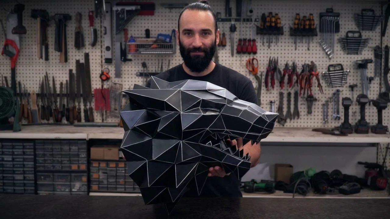 Making a Metal House Stark Wolf Sculpture