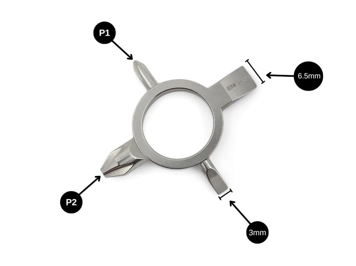K20 Keychain Screwdriver