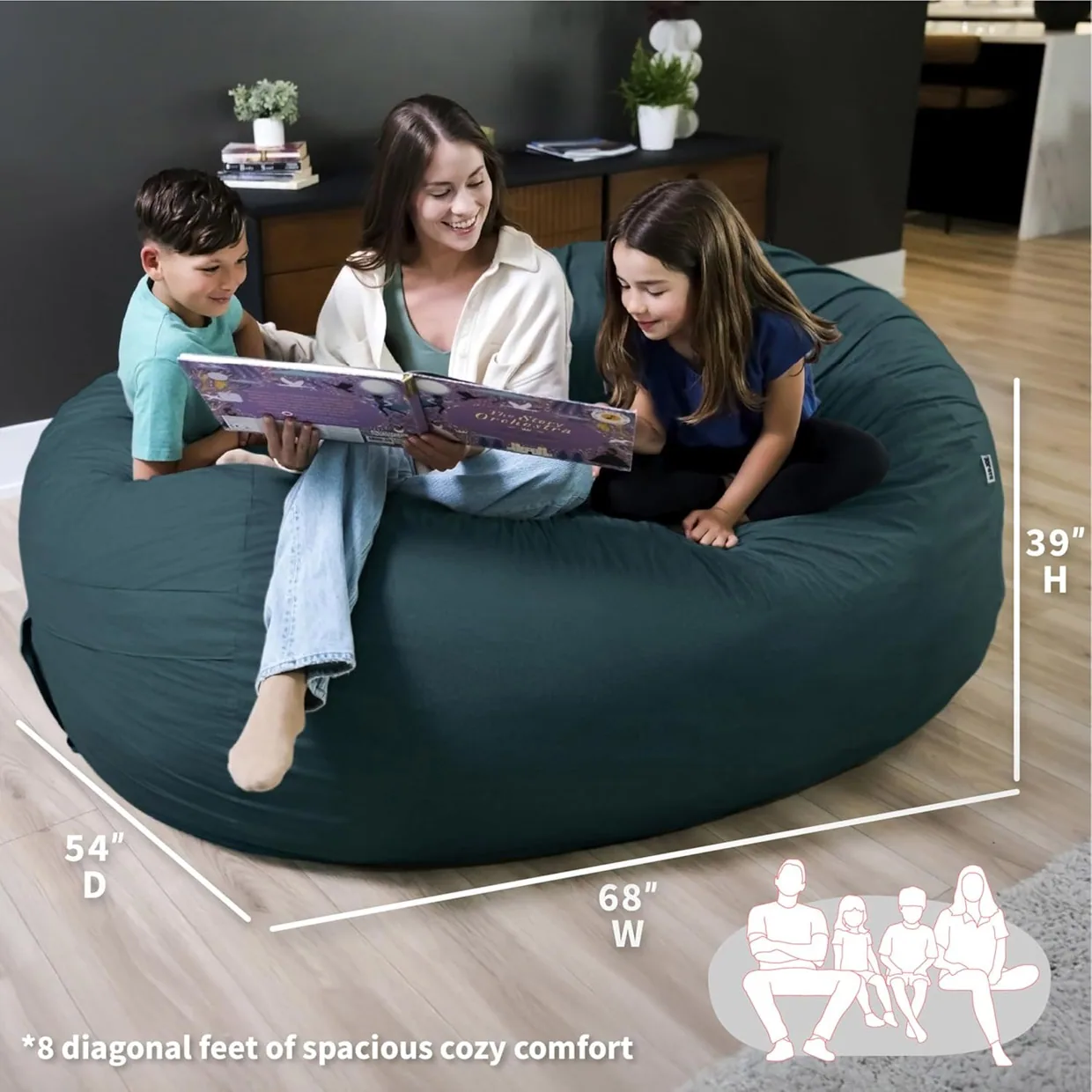 Big Joe Fuf XXL Plush Beanbag Chair