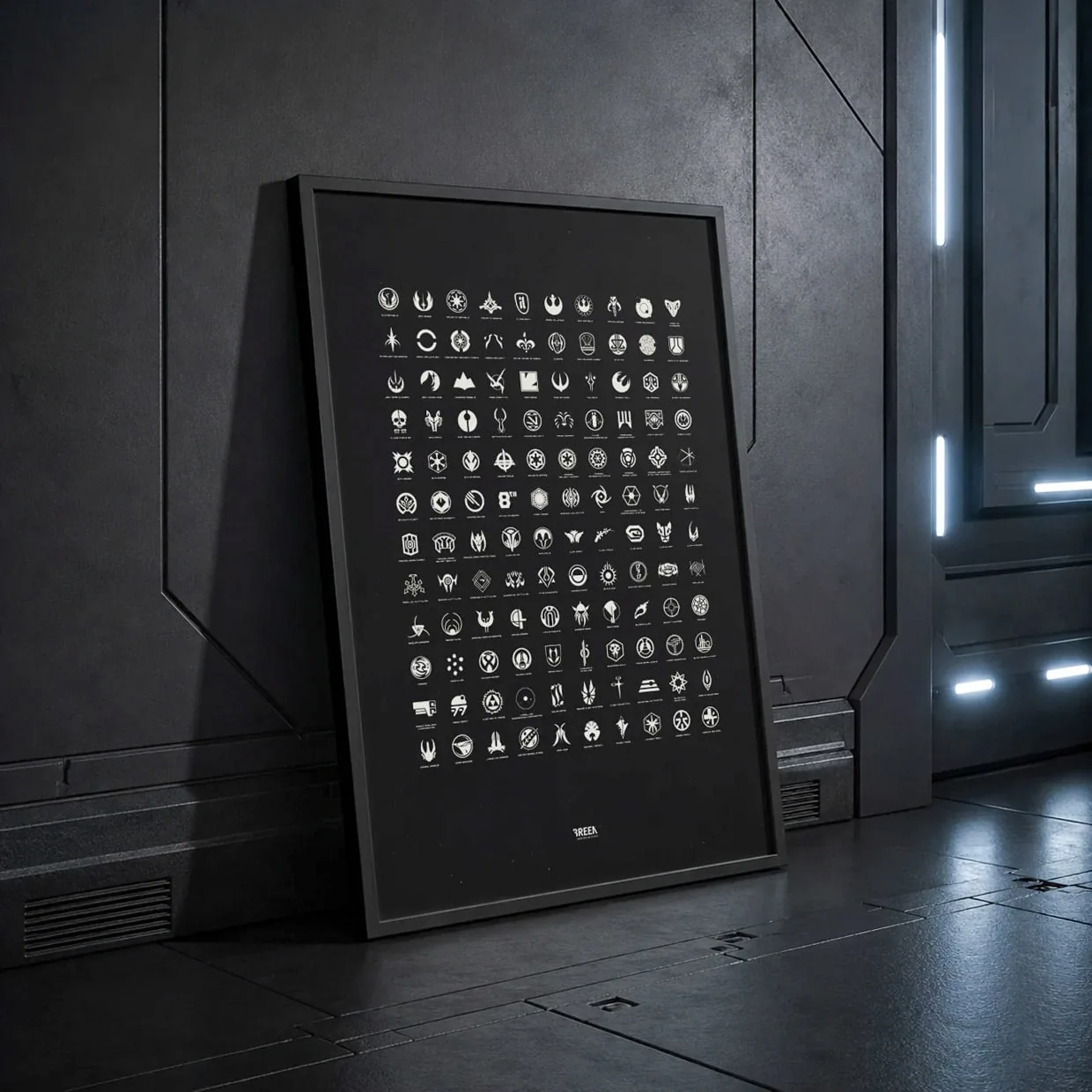 120 Star Wars Symbols Poster
