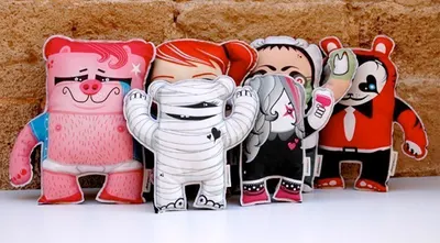 Postdesigner Monster Plushes