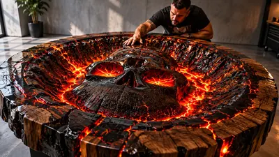 AI-Generated Skull Table Made Real
