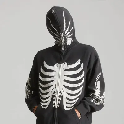 HUF x Alien Facehugger Full-Zip Hoodie