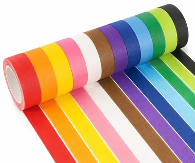 12-Color Masking Tape Set